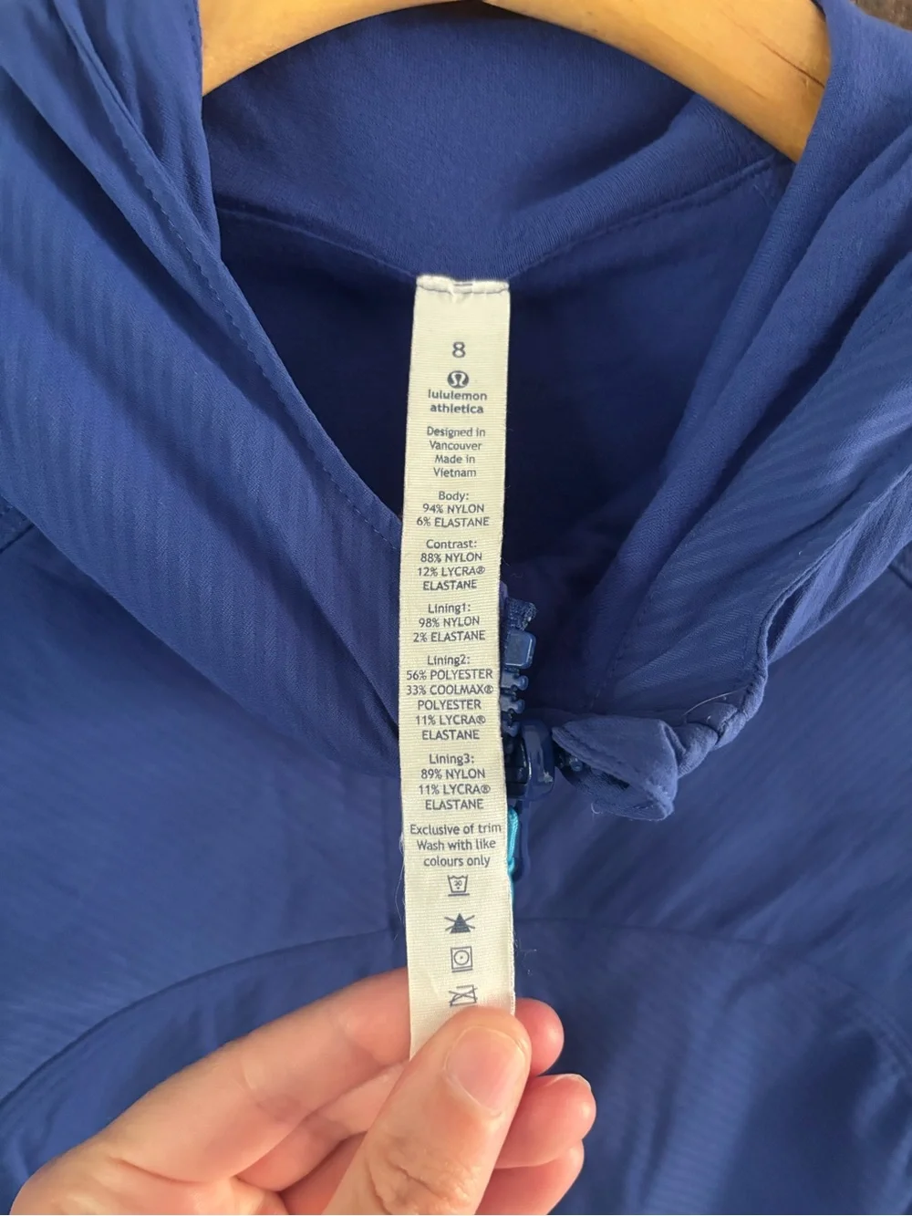 Lululemon In Flux Jacket in Sapphire Blue, 8